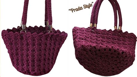 borsa prada uncinetto prezzo|TUTORIAL BORSA UNCINETTO .